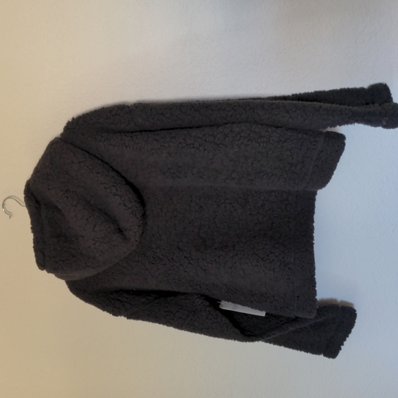 Zella Teddy Bear Fur Hoodie Sz: M NWT $69 Black - Picture 7 of 8